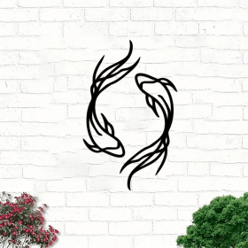 CIFbuy Vintage Nautical Metal Fish Wall Art Personalized Fishing Theme Home Decor(TikTok, temu pick-up service)