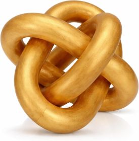 3 Link Wood Knot Rustic Home Décor Accents Hand Carved Coffee Table Decoration, Chain Link Decoration, Modern Shelf